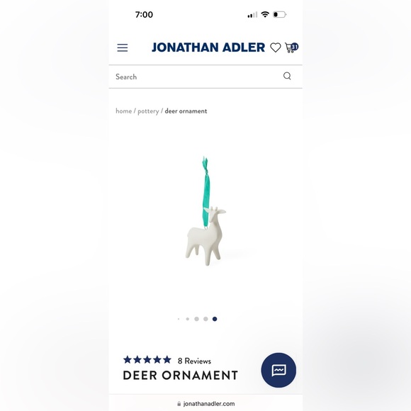 Jonathan Adler Deer ornament - Picture 4 of 4